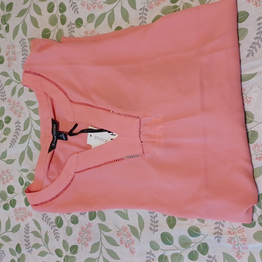 London mixed media blouse